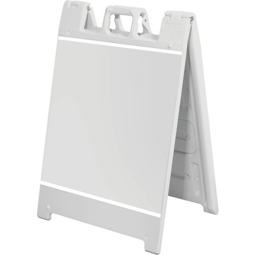 Plastic A-Frame With Channels, White, Large,