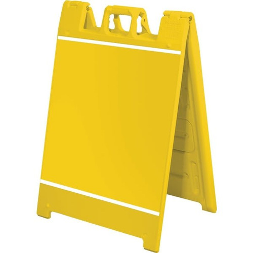 Plastic A-Frame With Channels, Yellow, Large,