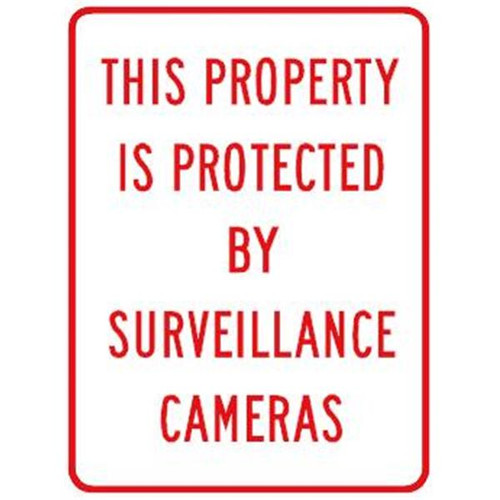 Protected By Surveillance Cameras Sign, Reflective, 18 X 24