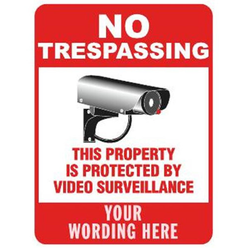 Semi-Custom No Trespassing/This Property...  Sign, Non-Reflective, 18 X 24"