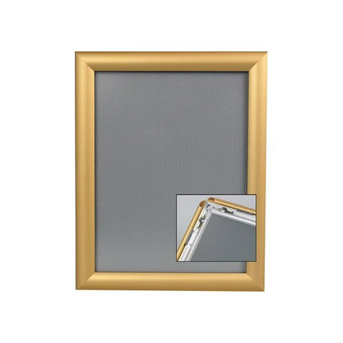 Snap Frame, Wall Mount Gold, 8-1/2 X 11"