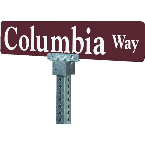Street Sign Kit For Square Sign Posts, 24 Brown Sign