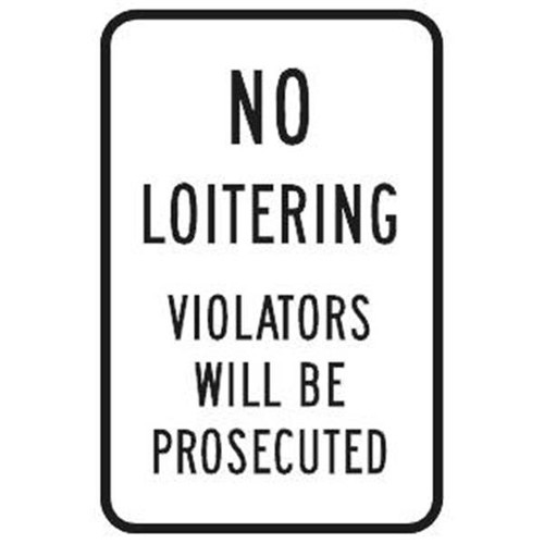 Violators Prosecuted Sign, Reflective, 12 X 18
