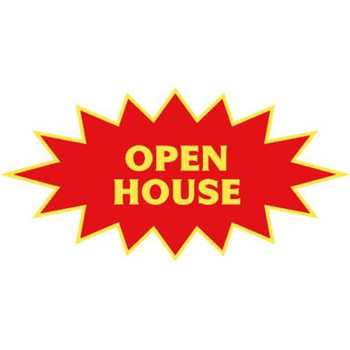 Stock Open House Slide-On Burst, 22 X 11