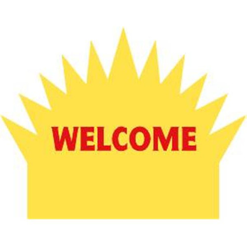 Welcome Slide-In Burst, 30 X 24