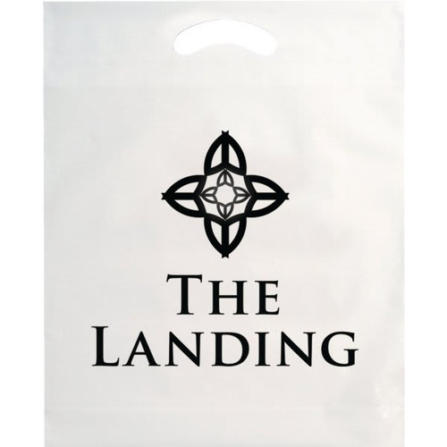 Custom Economical Plastic Bags, Polyethylene, Small, White With 1 Color Imprint
