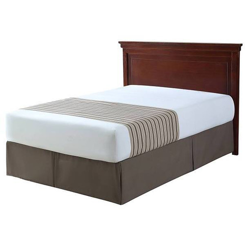 1888 Mills Beyond Impressions Solid Beige Full Bed Skirt, Case Of 6