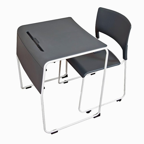 Luxor Lightweight Stackable Student Desk And Chair - Package Of 4