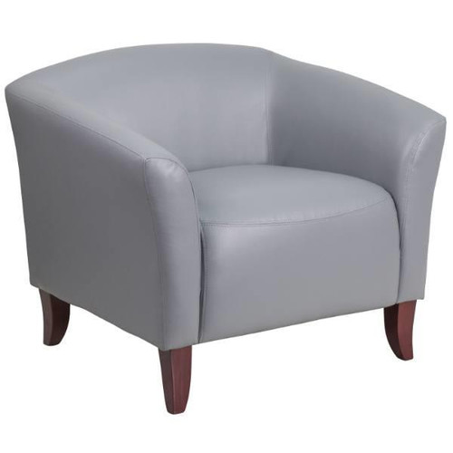 Flash Furniture Hercules Imperial Series Gray Leather Chair