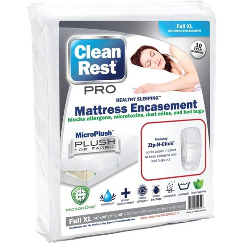 Cleanrest Pro Mattress Encasement, Full Xl, Case Of 3