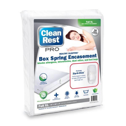 Cleanrest Pro Box Spring Encasement, Full Xl, Case Of 3