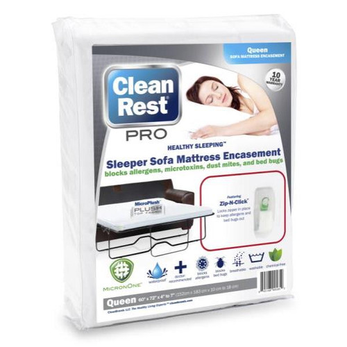 Cleanrest Pro Sofa Bed Encasement, Queen 60x72x4-7, Case Of 3