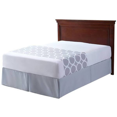 1888 Mills Beyond Impressions King Fitted Bed Skirt Grey Solid, Case Of 6