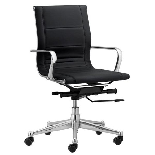 Startex Industries Florence Endura Black Mid Task Chair W/metal Arms Case Of 4