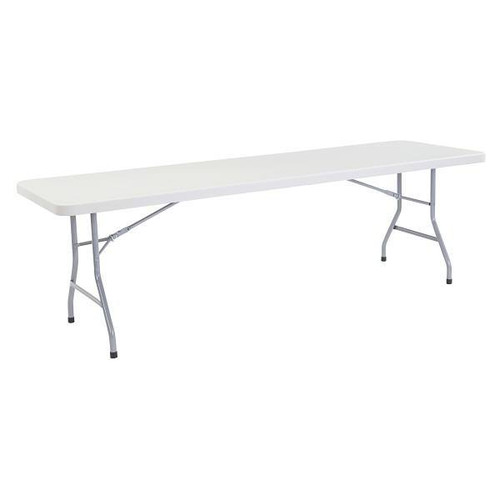 National Public Seating Rectangle Folding Table 30hx30wx96"L Gray Speckled