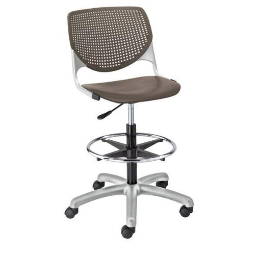 Kfi Seating Kool Drafting Stool, Brownstone