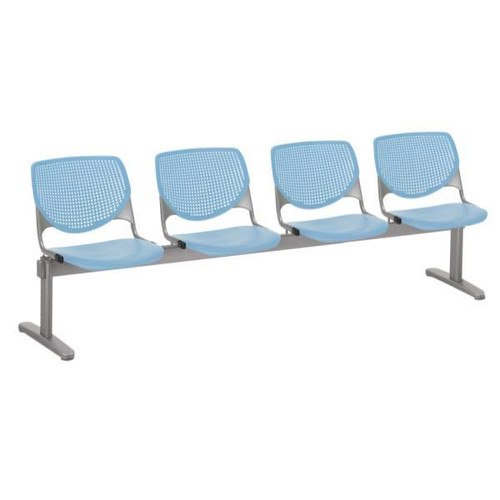 Kfi Seating Kool 4-Seat Interior Chairs (Sky Blue)
