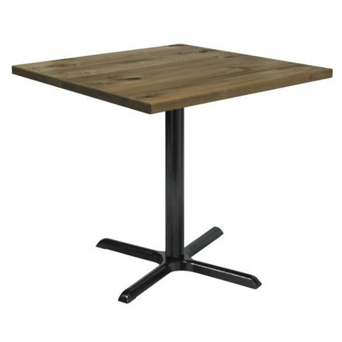 Kfi Seating Urban Loft 42 Inch Square Vintage Wood Break Room Table, Natural