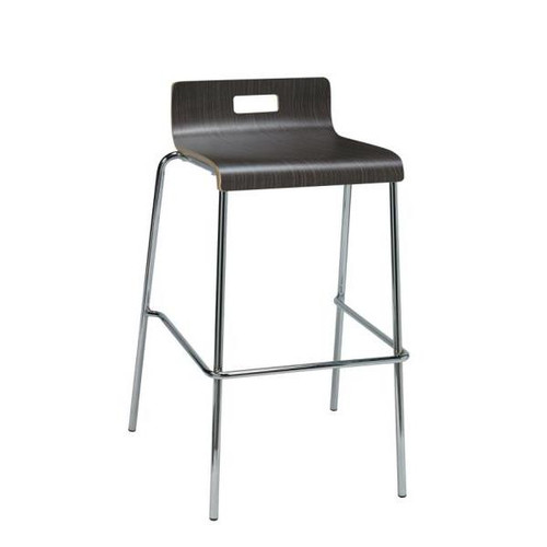 Kfi Seating Jive Low Back Barstool, Espresso