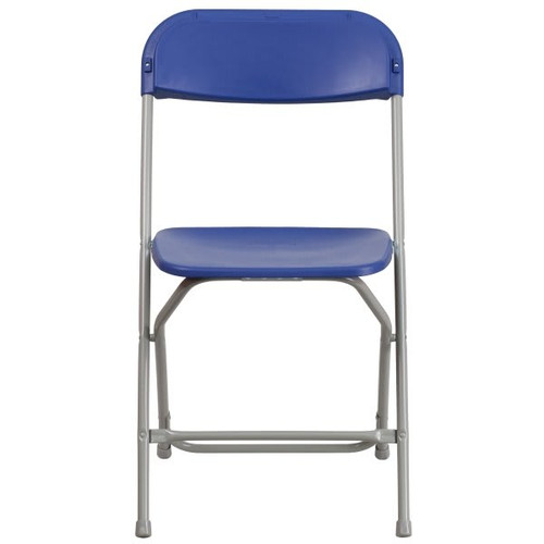 Flash Furniture Hercules Series 800 Lb. Capacity Premium Blue Plastic Folding Chair