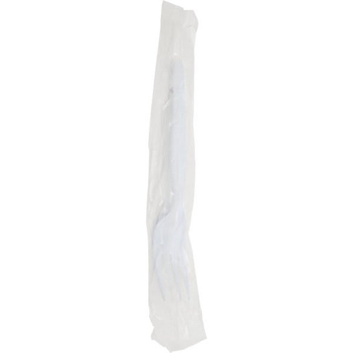 Dixie Medium Weight Polystyrene Individually Wrapped Disposable Fork (1000/Box)