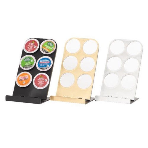 Hapco Finishing Touches 6 Pod Holder,compartment In Front,matte Black,case Of 12