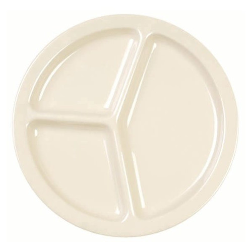 Thunder Group 10" 3 Compartment Plate Tan Package Of 12