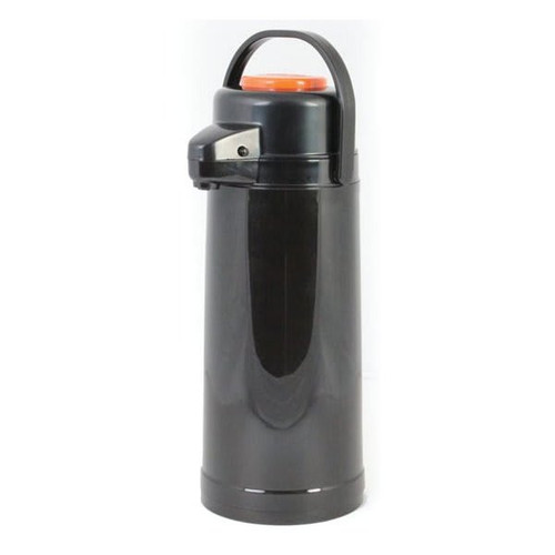 Thunder Group 2.2 L 74 Oz Airpot Plastic Body Glass Lined Push Button Decaf