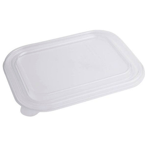 World Centric Pla Lid For Trsc60 Fiber Container,7.8x10.2x0.5,clear, Case Of 400