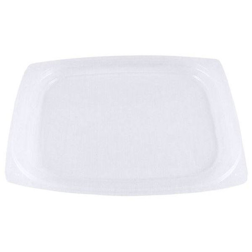 World Centric Pla Rectangular Deli Container Lid, 4.8x5.9x0.3,clear, Case Of 900