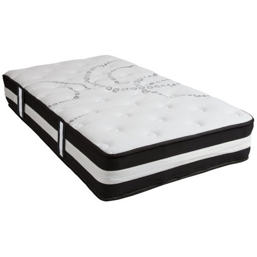 Flash Furniture 12 Inch Hybrid Mattress, Twin Mattress In A Box