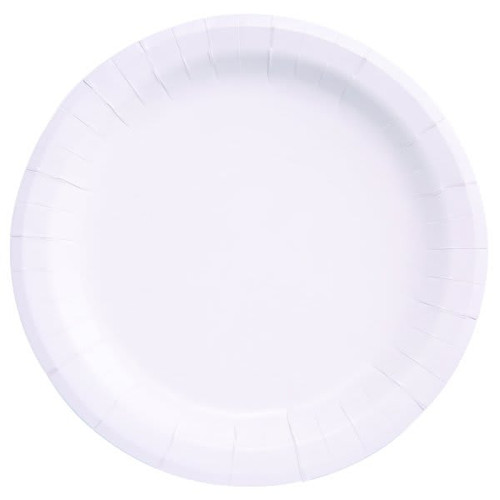 Paper Plate 8.5 Inch White,  Case Of 500