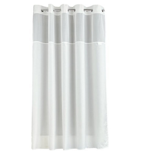 Kartri Poly 72x77 White Shower Curtain With Window Case Of 12
