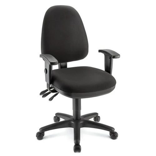 Workpro Black/black Patriot Multi-Function Fabric Task Chair
