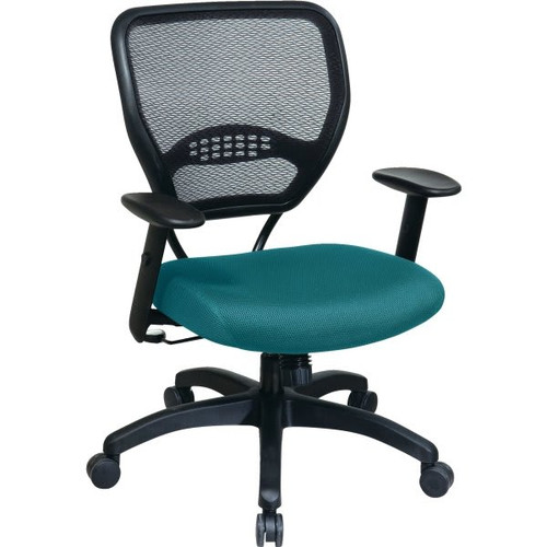 Space Seating Airgrid Back Manager Chair With Blue Mesh Seat