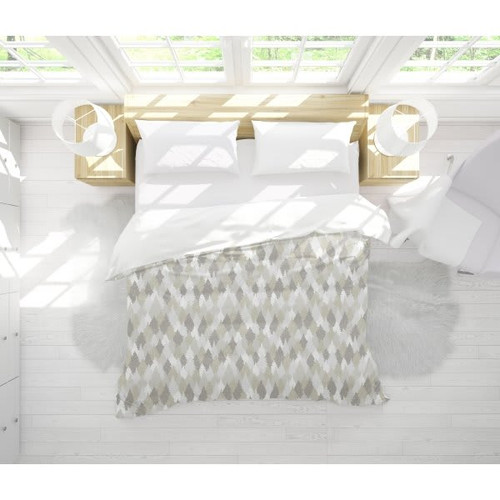 Sobel Top Sheet 90x115 White With Cashmere Printed Top, Case Of 24