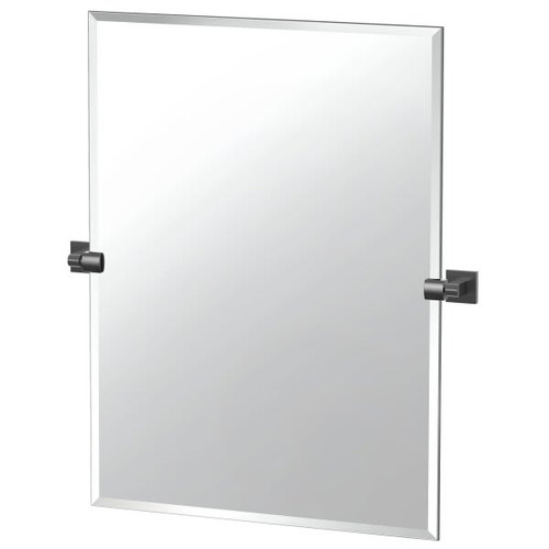 Gatco Elevate Frameless Large Rectangle Mirror (Matte Black)
