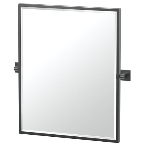 Gatco Elevate Framed Small Rectangle Mirror (Black)