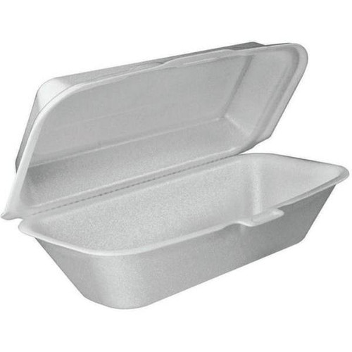 Dart Hoagie 1-Compartment Hinged Containers W/ Removable Lid (500-Case)