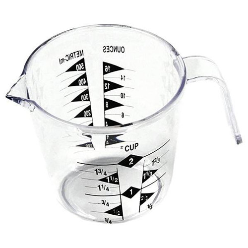 Chef Craft 2 Cup Plastic Measuring Cup, Package Of 12