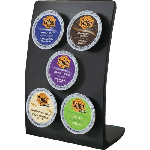 5 Hole K-Cup Holders Recycled Plastic-Black Case Of 12