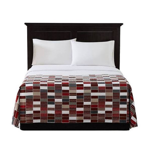 Red Roof Inn Twilight Mosaic Coverlet Queen Package Of 12