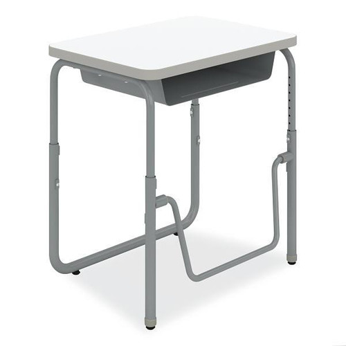Safco Alphabetter 2.0 Height Student Desk With Book Box, 22" To 30", Dry Erase