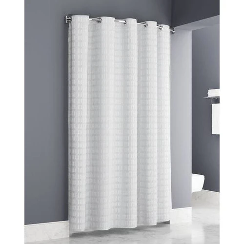 Zenna Home Easy Hang  Enda White Shower Curtain 71x74 Hook White - Case Of 12