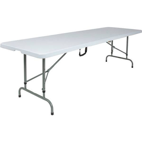 # Rb3096fhadj 96 In. Plastic Tabletop Metal Frame Folding Table (Granite White)