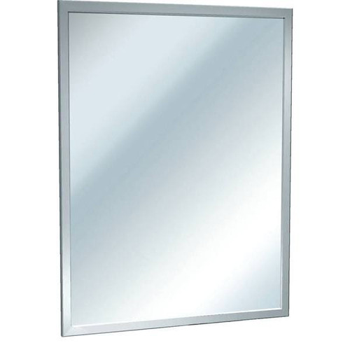 Asi American Specialities, Inc. 24 In. X 36 In. Bathroom Mirror In Stainless Steel
