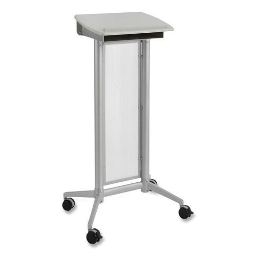 Safco Impromptu Lectern, 26.5" X 18.75" X 46.5", Gray