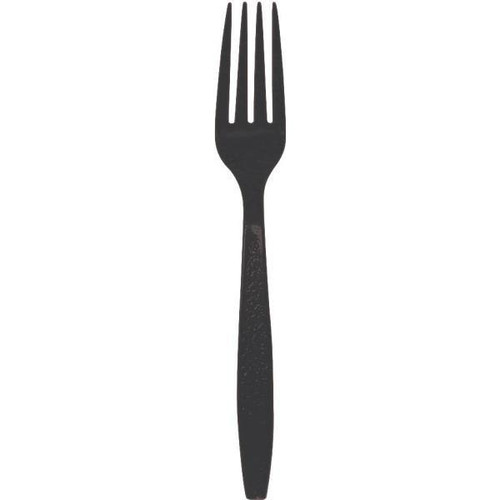 Black Heavy Weight Polystyrene Bulk Fork Case Of 1000