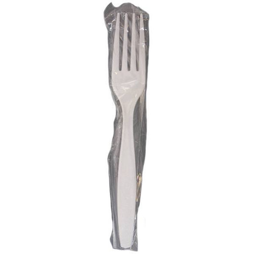 White X-Heavy Polystyrene Wrapped Fork  (1000-Case)