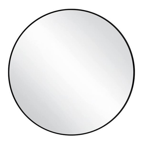 Design House Kenna Round Wall Mirror With Black Frame, 28"